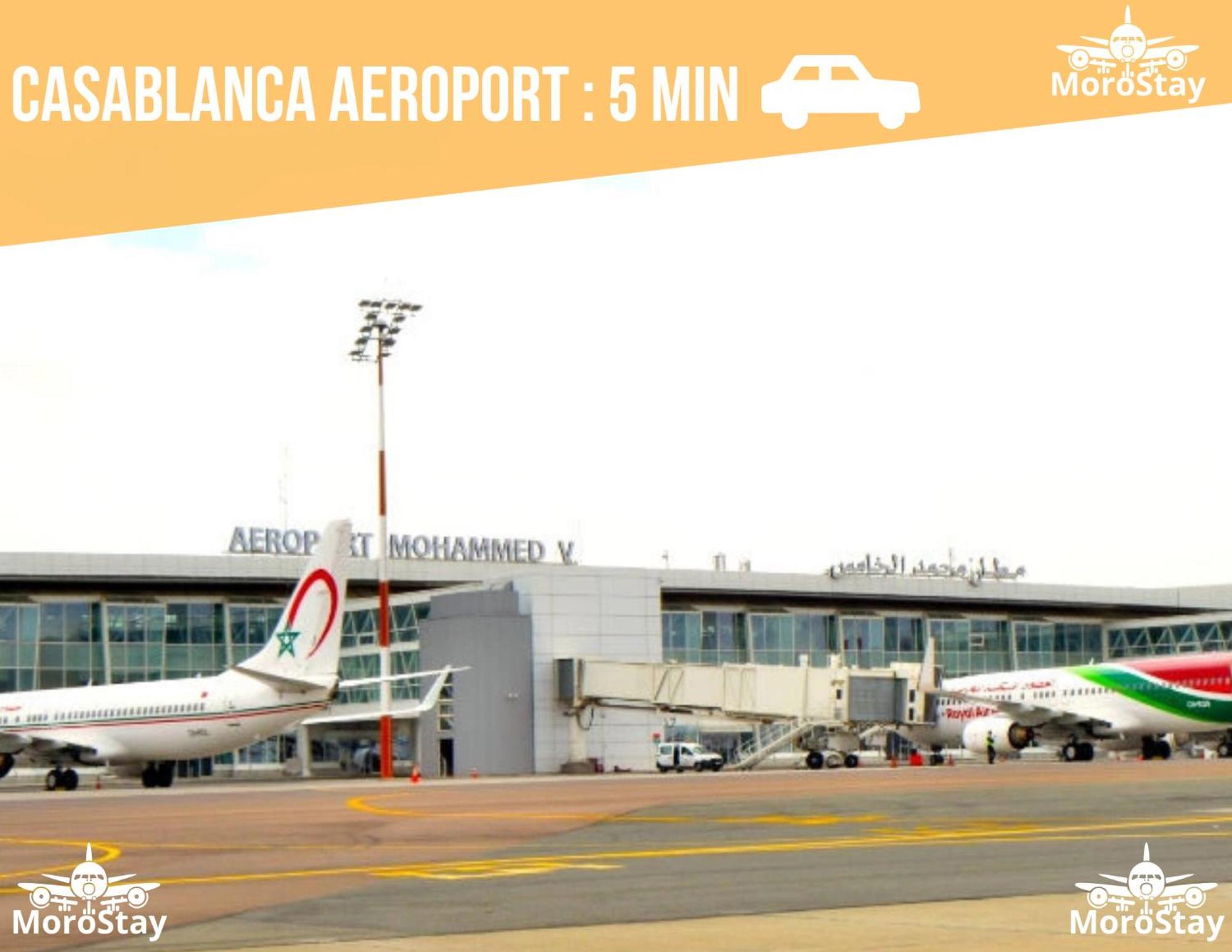 Airport Apartment Suite Casablanca Free Wifi Modern Confort Calme Derroua Dış mekan fotoğraf
